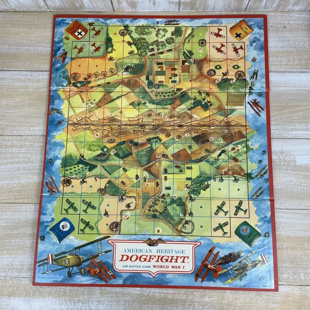 American Heritage Dogfight WWI Air Battle Game #4302 MB 1963 *Complete